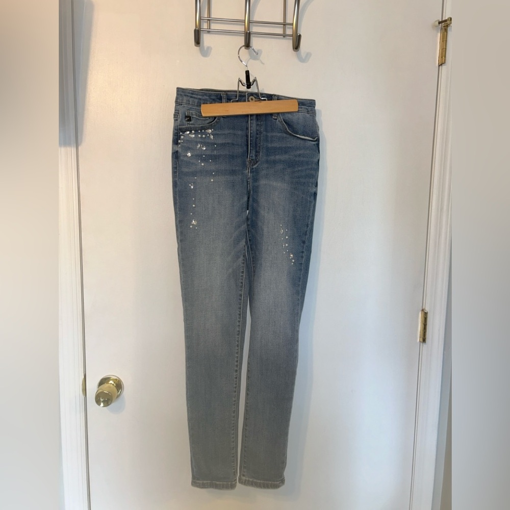 Kancan Bedazzled High Rise Skinny Jeans